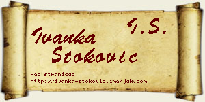 Ivanka Stoković vizit kartica